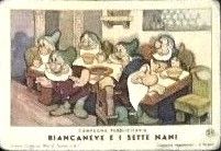 Abelardo Zucchi - Biancaneve e i Sette Nani – china su velina applicata su carta