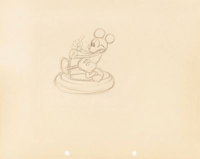 Mickey's Service Station, matita su carta