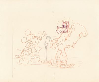 Mickey's Amateurs - matita e pastelli su cartoncino