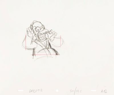 The Simpson - She of Little Faith, matita e pastello su carta