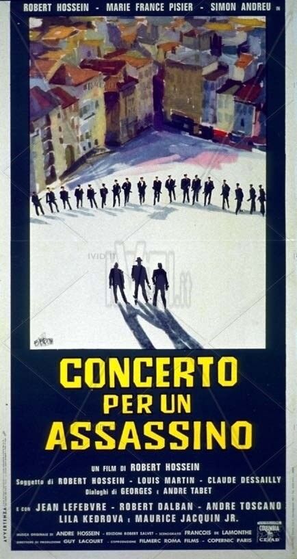 Ercole Brini - Concerto per un assassino, tempera su cartoncino applicato