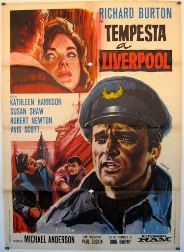 Aldo De Amicis - Tempesta a Liverpool, tempera su cartoncino