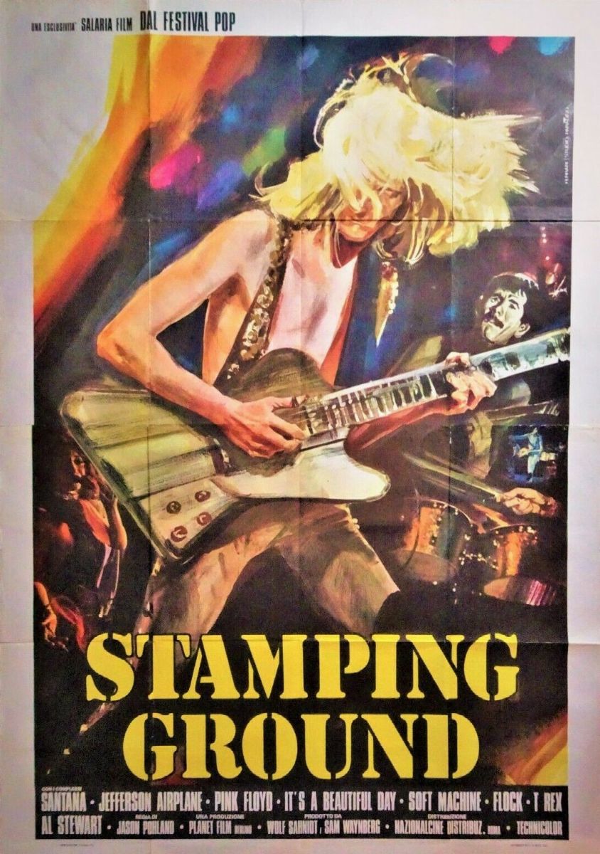 Mario Ferrari - Bozzetto originale per la locandina di 'Stamping Ground', tempera e collage su ca...