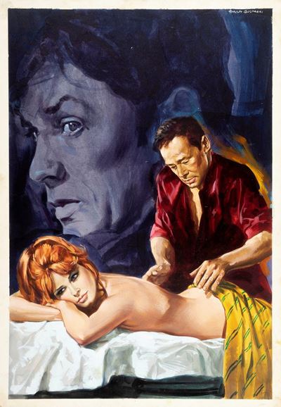 Bozzetto per la locandina di 'Diabolicamente tua', tempera su cartone, 1967