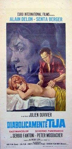 Rodolfo Gasparri - Bozzetto per la locandina di 'Diabolicamente tua', tempera su cartone, 1967