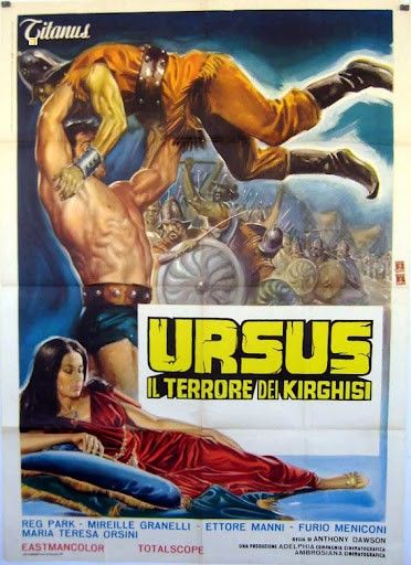 Maro (otello Mauro Innocenti) - Bozzetto per 'Ursus, il terrore dei kirghisi', tempera su cartone