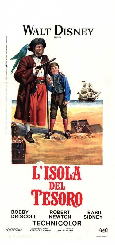Bruno Napoli - Bozzetto per 'L'isola del tesoro', tempera su cartone