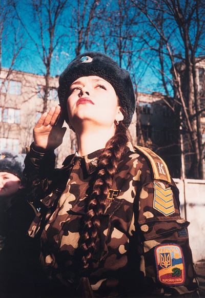 Army Girls I, Vintage C-print montata su alluminio, 2000