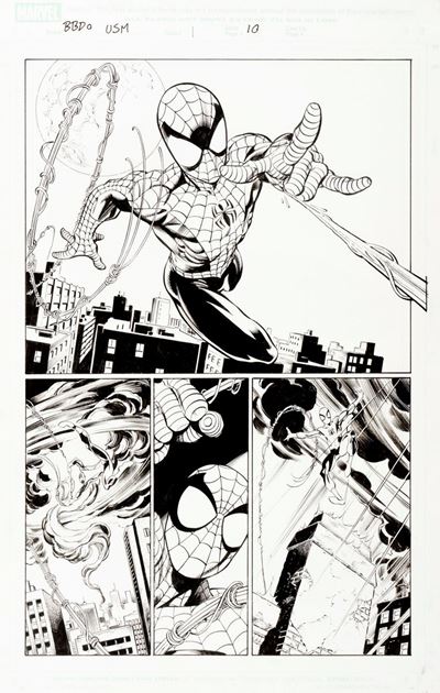 Tavola originale per 'BBDO Campbell's Diversity Ultimate Spider-Man/Ultimate X-Men', matita e chi...
