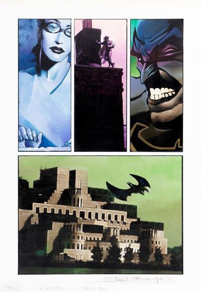 Batman/Joker: Switch, olio su cartoncino, 27 x 39 cm, 2003