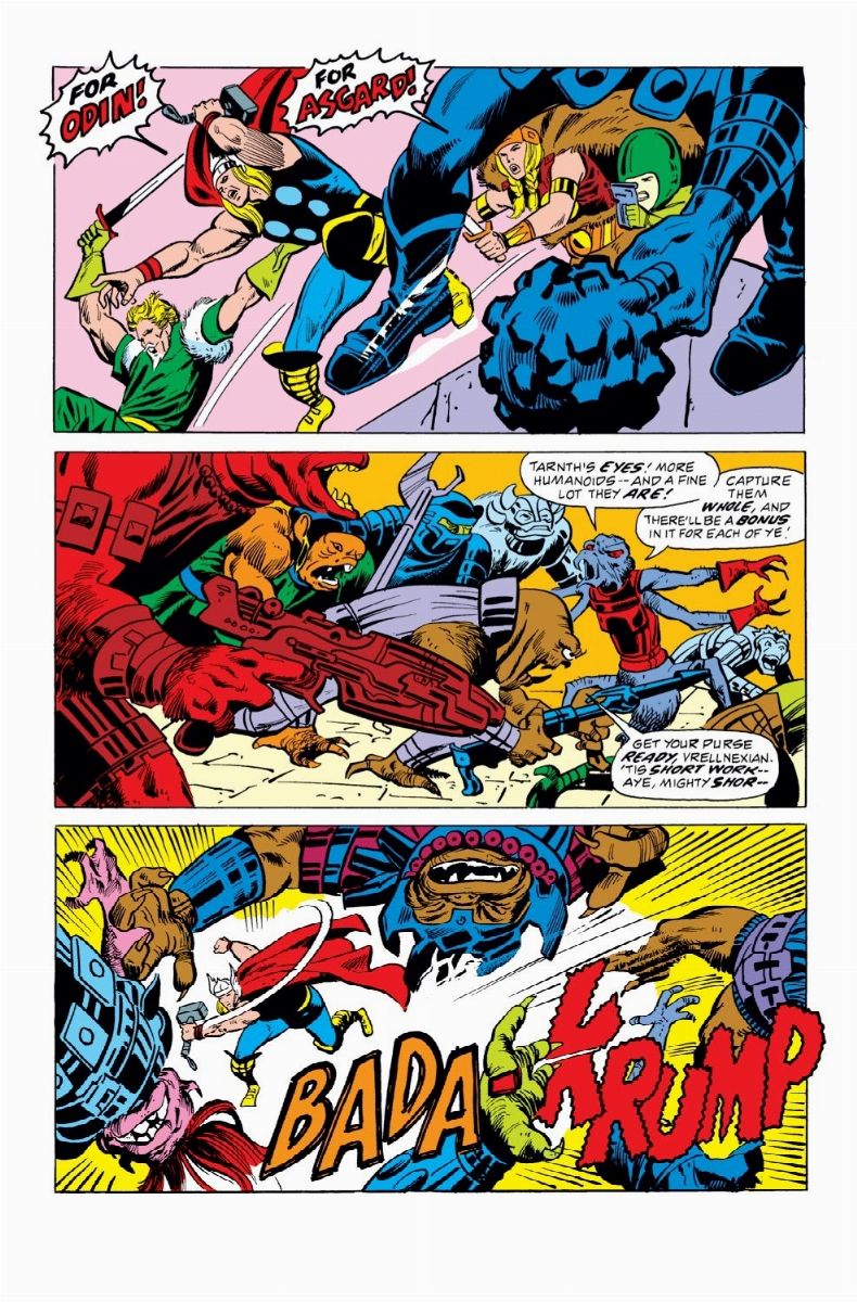 John Buscema - Thor - Journey to the Golden Star!, matita e china su cartoncino Marvel