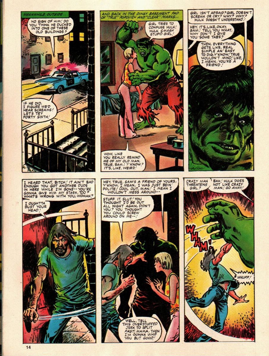 John Buscema - Hulk - A Very Personal Hell, matita e china su cartoncino Marvel
