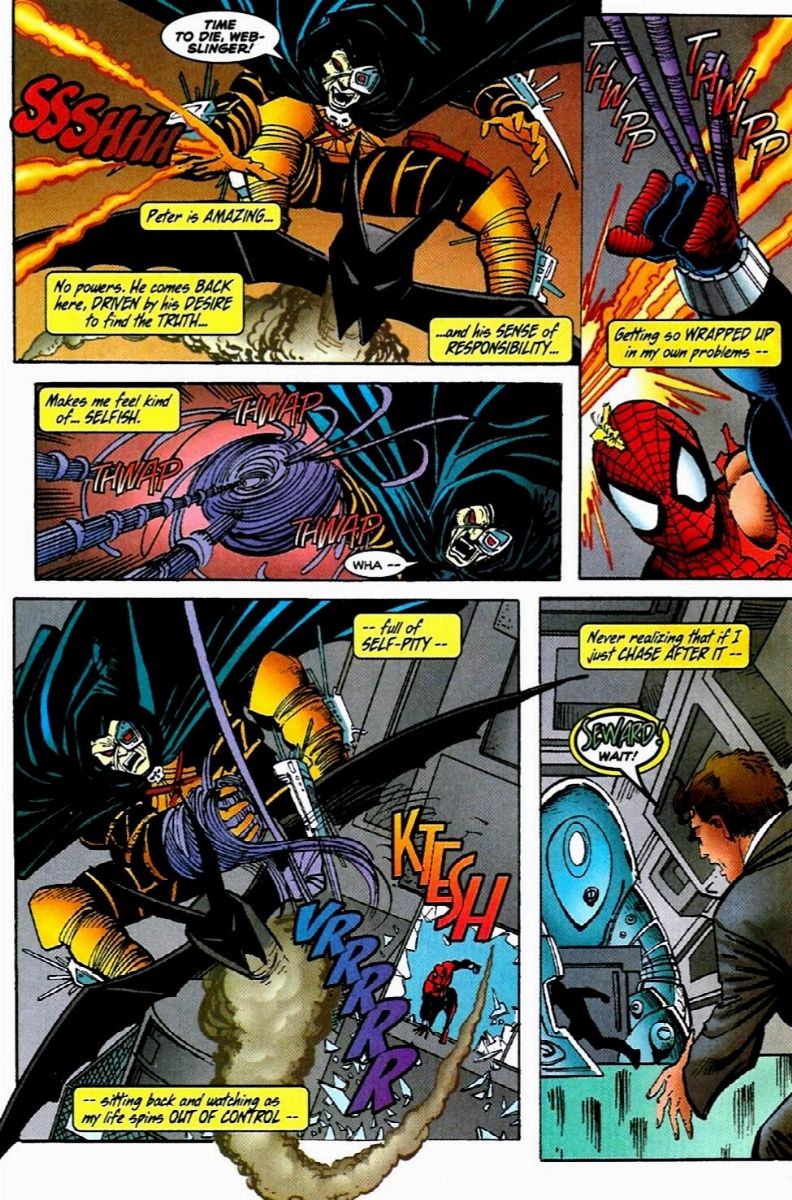 Sal Buscema - Spectacular Spider-Man - Leap of Faith, matita e china su cartoncino Marvel