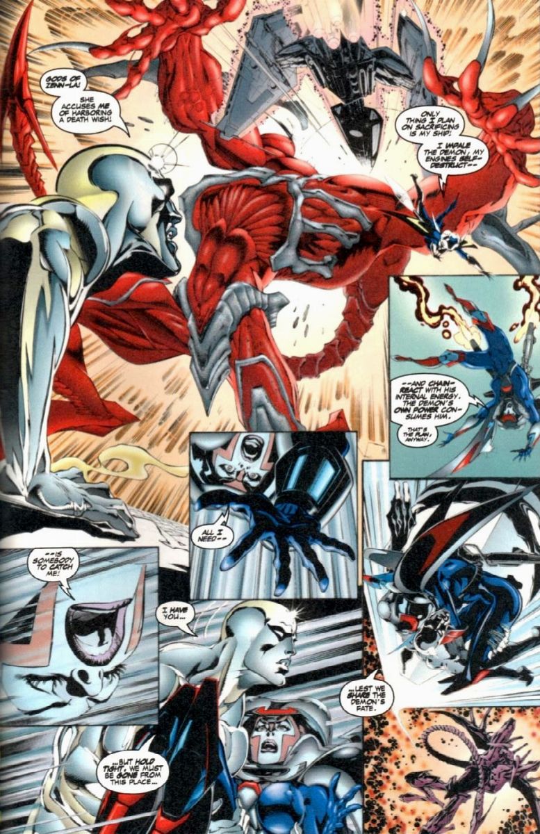 Claudio Castellini - Silver Surfer: Dangerous Artifacts - matita, china e retino su cartoncino