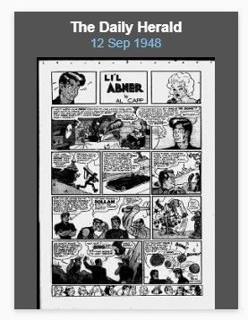 Al Capp - Li'l Abner - Who is Mr. Bong?, matita e china su cartoncino