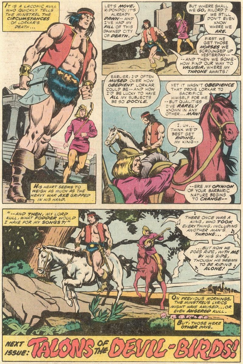 Ernie Chan - Kull the Destroyer - City of the Crawling Dead, matita e china su cartoncino Marvel