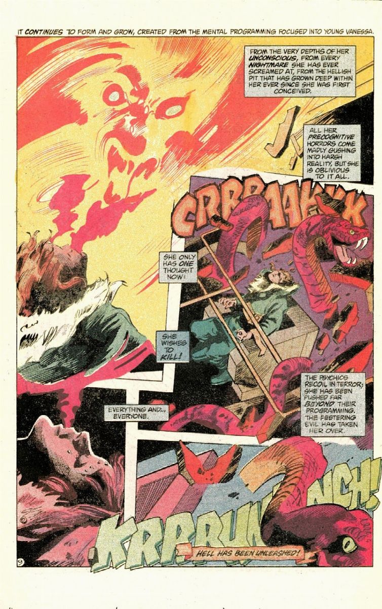 Gene Colan - Night Force - The Devil Her Due, matita e china su cartoncino DC