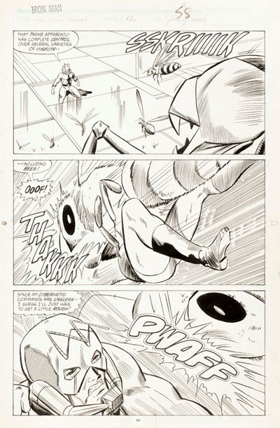 Iron Man - Metamorphosis, matita e china su cartoncino Marvel