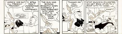 Bugs Bunny, Striscia giornaliera del 20/07/1973, matita e china su cartoncino