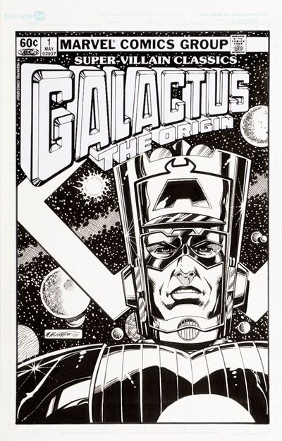 Super-Villain Classics - Galactus: The Origin, matita e china su cartoncino