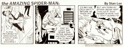The Amazing Spider-Man - Striscia giornaliera del 12/03/1985, matita e china su cartoncino