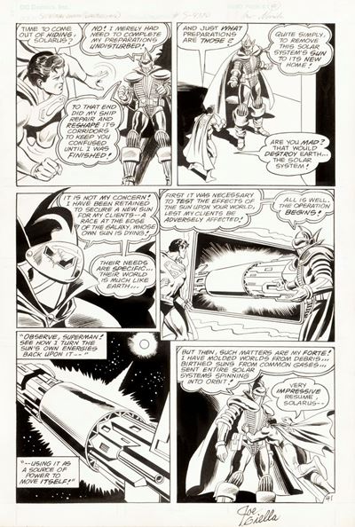 Superman Quarterly n. 12, Tavola originale con matita e china su cartoncino DC