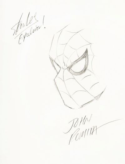 Romita Sr., Spider-Man - matita su cartoncino