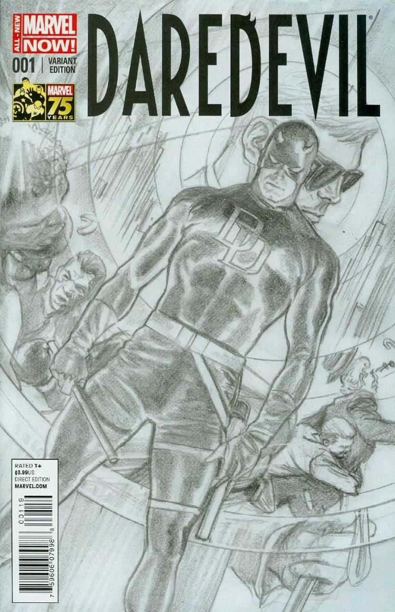 Alex Ross - Daredevil - Matita su carta