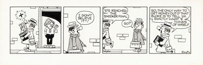 Striscia giornaliera per 'Andy Capp', matita e china su cartone