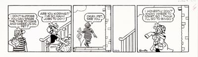 Striscia di 'Andy Capp', matita e china su cartoncino
