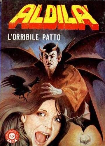 Oliviero Berni - Aldilà - L'orribile patto, tempera su cartone