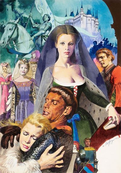 Le grandi cortigiane - Agnese Sorel, tempera su cartone