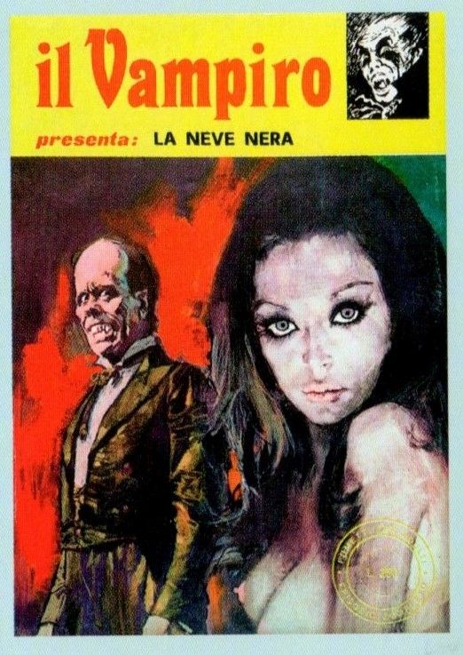 Fernando Carcupino - Il Vampiro - La neve nera, tempera su cartone