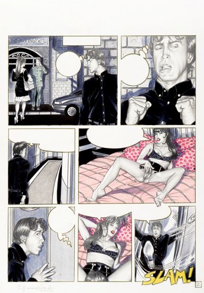 Jealous Guy - Tavola originale, tecnica mista su cartoncino