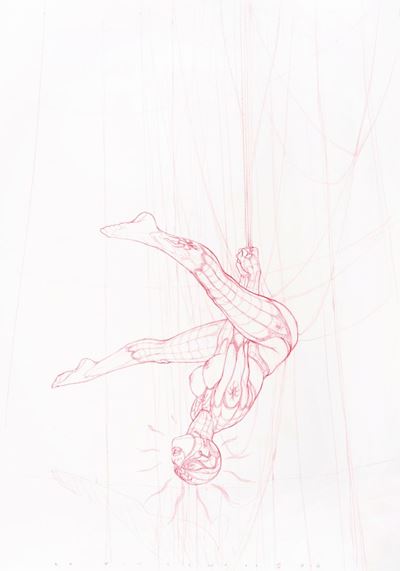 Spider Woman, pastello su cartoncino
