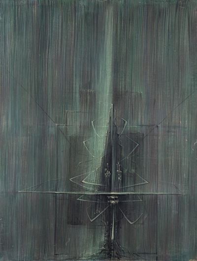 La luce muta, olio su tela, 1957