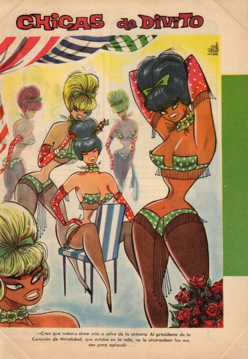 Chicas de Divito - Matita, china e tempera su cartoncino