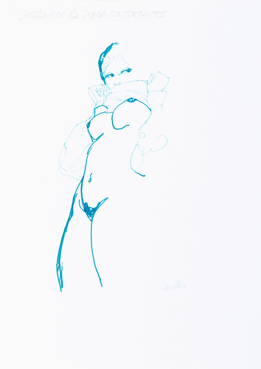 Leone Frollo - Smeraldo - pastelli e acquerello su cartoncino
