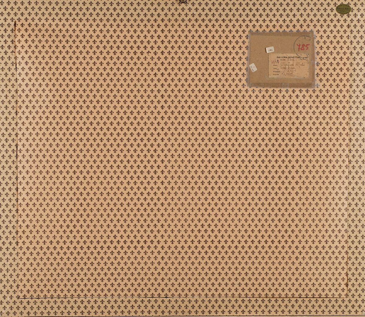 Alfredo Chighine - Composizione, tempera su cartoncino