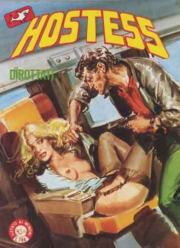 Roberto Molino - Hostess - Dirottati, tempera su cartone, 1983