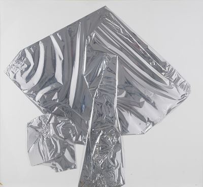 Fantasma, foglio acetato metallizzato su perspex, 1970