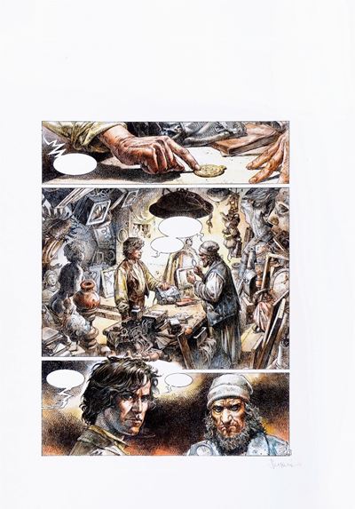 Le tre chiavi - Acquerello su fotocopia