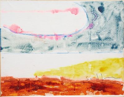 Senza titolo, smalto su tela, cm 72x92,2, fine anni '80