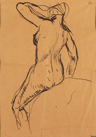Nudo Femminile (noto Anche Come Nudo di Donna Visto di Schiena)