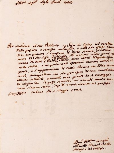 Insieme di 8 Lettere Perlopiù Autografe