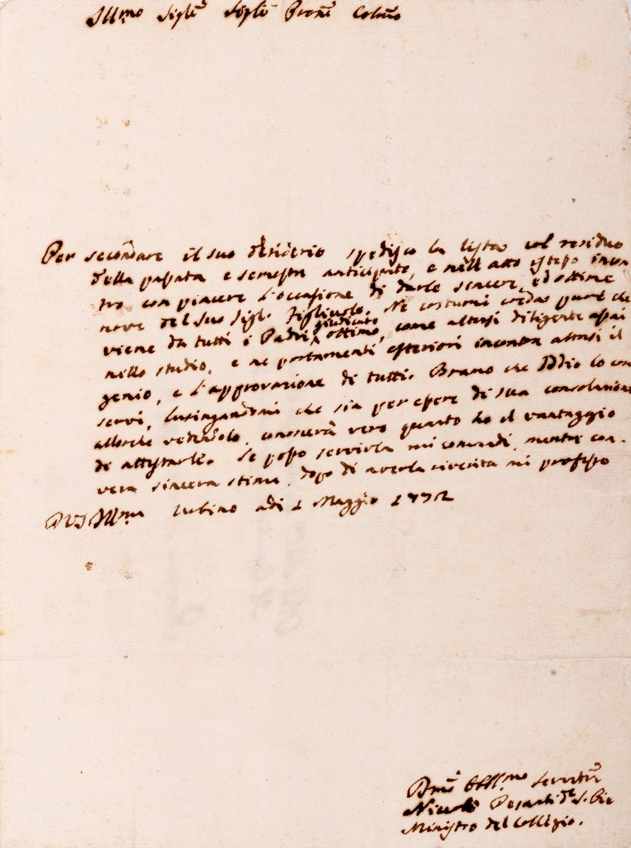 Insieme di 8 Lettere Perlopiù Autografe