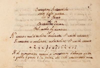 Osservationi Aritmetiche Scelte dalla Practica del P. Clavio