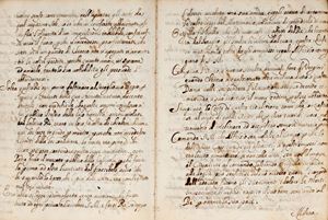 Manoscritto su carta, con cinque testi italiani storici e astronomici. Italia, seconda metà del XVII secolo