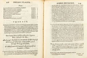 Gastronomia - Rossetti, Giovanni Battista - Dello scalco nel quale si contengono le qualità di uno scalco perfetto et tutti i carichi suoi con diversi ufficiali a lui sottoposti, et gli ordini di una casa da Prencipe, e i modi di servirlo, così in banchetti, come in tavole ordinarie