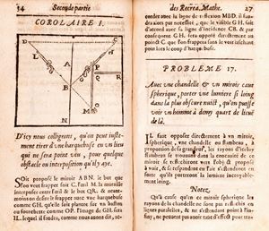 Recreations Mathématiques Composées de Plusieurs Problèmes Plaisans & Facetieux d' Arithmetique, Geometrie, Astrologie, Optique, Perspective, Mechanique, Chymie, & d' autres Rares & Curieux Secrets.